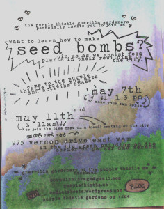 Seed Bomb Workshop 2014
